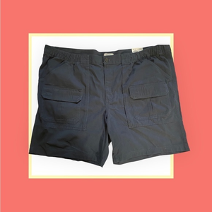 Mens Croft & Barrow Blue Big‎ & Tall Cargo Shorts size 52 NWT